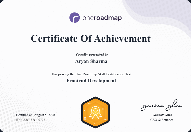 Certificate